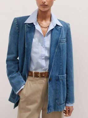 Me+Em Denim Wear-With-Everything Blazer